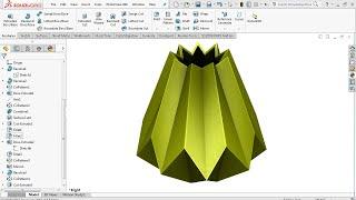 Polygonal Vase - SolidWorks Tutorial