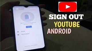 How To Sign Out From Youtube On Android Phone #mic