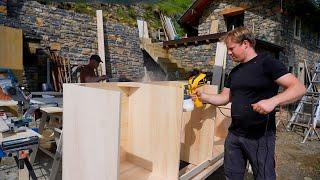 Building Kitchen Cabinets.