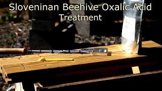 Slovenian Beehive Oxalic Acid Treatment