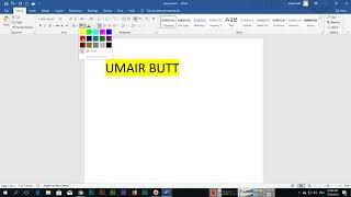 Text Highlight and Font Color in Microsoft Word