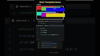 CSS Grid Template Rows| Tutor Joe's