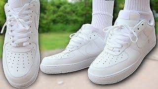 How To Lace Nike Air Force 1s (4 Ways w/ ON FEET) | Featuring 'AF1 Lows' (THE BEST WAY!)