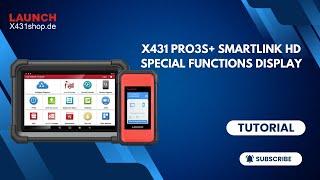 Launch X431 PRO3S+ SmartLink HD Special Functions Display