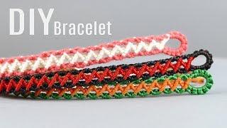 DIY Zig Zag Wave Bracelet Easy Tutorial | Macrame School