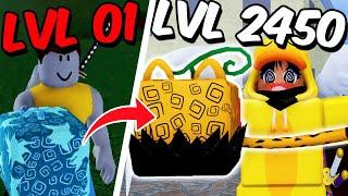 UPEI DO 01 AO 2450 NO BLOX FRUITS SENDO NOOB