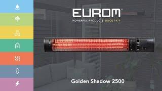 Eurom Golden Shadow 2500 - elektrische Terrassenheizung - DE