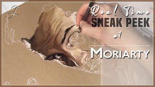 Real Time Sneak Peek #1: Moriarty (Andrew Scott) - Sherlock | Pastel Portrait Drawing Painting