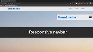 Fully Responsive navbar using | HTML CSS & JS