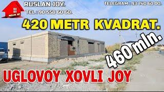 Урганч Хива йулида янги курилган угловой ховли жой 460 млн. Мулжал : Хива йул эски Метан Заправка.