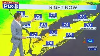 Temperatures heat up in NY, NJ