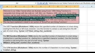 Using Excel VBA String Functions - vba codes to return Odd Number Characters & Intials of Full Name