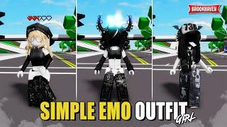 OUTFIT SIMPLE EMO For Girl In Brookhaven ID/CODES - Roblox Part 2