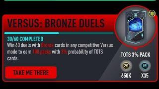 *100 PACK 3% TOTS*  VERSUS: BRONZE DUELS | PACYBITS 20