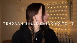 ASMR SUOMI ~ Maailman ihanin kasvohoito  (Roleplay, personal attention, layered sounds) 