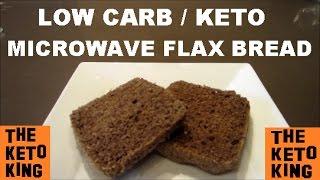 Low Carb Flax Microwave Bread– ONLY 3 MINS!! | Keto Microwave Bread ǀ Low Carb Microwave Bread |
