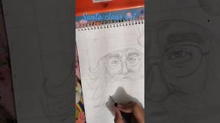 Santa claus art and merry Christmas #drawing #art