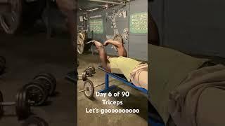 Day 6 of 90 #triceps #gymmotivation# natural #fitnessjourney #gorillatag #new