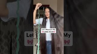 Let’s Measure my long hair #haircare #hairgoals #longhair #hairstyle #viral#shorts #youtubeshorts