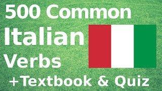 500 Most Common Italian Verbs