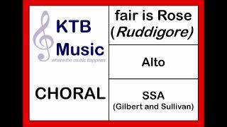 Chorus of Bridesmaids (fair is Rose)[from Ruddigore] SSA [Alto Part Only]