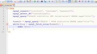 PHP Programming - Simple Page Hit/View Counter Using MySQL