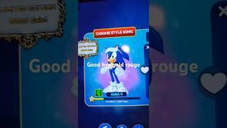 OMG I GOT CHROME SONIC IN SONIC SPEED SIMULATOR (had to trade gold rouge sadly)
