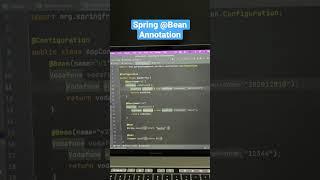 Spring @Bean annotation explained in a minute | spring dependency injection using @Bean annotation