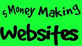 5 websites to make money online today! (no money needed) easy