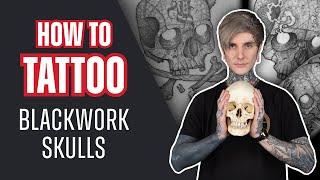 How to Tattoo Blackwork Skulls With Simon Mora | Tattoo Tutorial