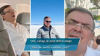 Marcelo Ebrard muestra cómo elige su foto de perfil y se hace viral