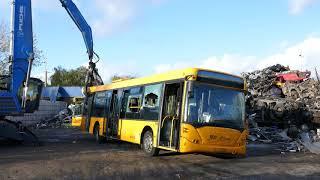 2008' Scania CK230UB OmniLink. Arriva DK 1918 at the scrapyard.