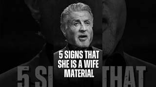 5 Signs she is wife material. Rocky Balboa Motivational Life Advice #motivation