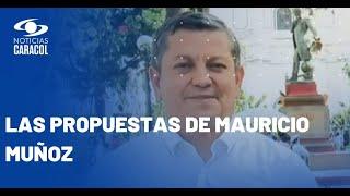 Mauricio Muñoz, candidato a la Gobernación del Cauca, en la Plaza Caracol