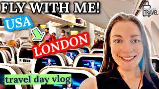 FOLLOW ME TO LONDON! ◆ CHICAGO TO LONDON TRAVEL DAY VLOG ◆ FLYING AA COACH + RIDING THE L & THE TUBE