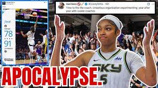 Chicago Sky APOCALYPSE! Fans PANIC as Angel Reese DOUBLE DOUBLES Send Season DOWN the TOILET!