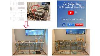 Design & #diy Multi-purpose AVI  to raise 8 #birds | Tự thiết kế DIY Avi đa năng 8 con #vẹt #pets