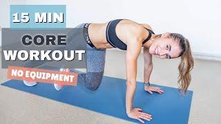 15 MIN INTENSE TOTAL CORE WORKOUT AT HOME // no equipment | The Fashion Jogger