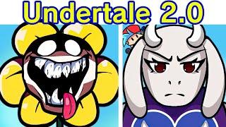 Friday Night Funkin' Undertale 2.0 VS Toriel & Flowey FULL WEEK + Cutscenes (FNF Mod) (Open World)