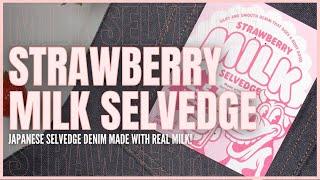 Strawberry Milk Selvedge - Denim Made from 23% Real Milk!