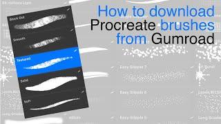 How to download brushes and brush packs for Procreate from Gumroad