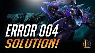 Fix League of Legends Error Code 004 in Windows 10/8/7 - [4 Solution 2024]