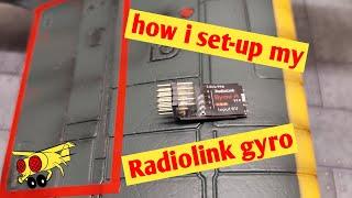 Radiolink Byme-A Flight Stabiliser Setup in FMS A6M3 Zero Gyro Flight Controller RC Airplane 4CH