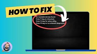 How to Fix Dell No Bootable Device Found | No Boot Device Found | Dell Latitude E5550