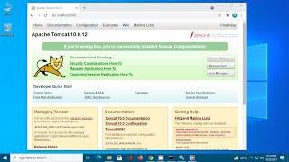 How to install Apache Tomcat10 in Windows 10 | Tomcat 10 install as a Service in Windows 10