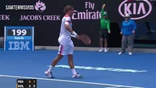 Roger Federer vs Alexandr Dolgopolov Australian Open 2016 R2 (Highlights HD)