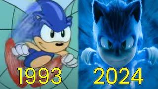 Evolution of Sonic The Hedgehog in Movies & TV (1993-2024)