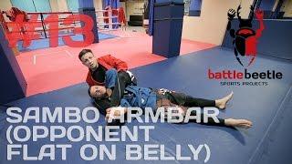 SAMBO ARMBAR (OPPONENT FLAT ON BELLY) - BATTLE BEETLE TUTORIAL # 13