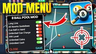  8 Ball Pool MOD Menu 2024  Long Lines Aim Tool, MegaPower & Unlimited Money (iOS/Android)