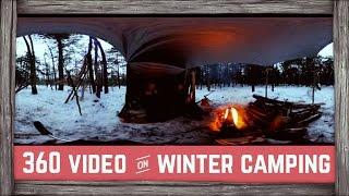 Winter Camping - 360 video!